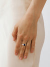 OLIO E ACETO Sterling Silver Lapis Lazuli/Red Snakeskin Jade Bud Ring OLIO-OA13F02-YL Blue (OA13F01)